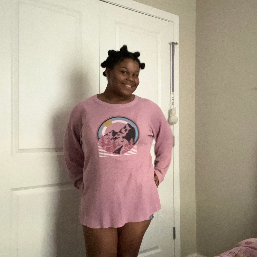 Sonoma Light Purple Long Sleeve Shirt